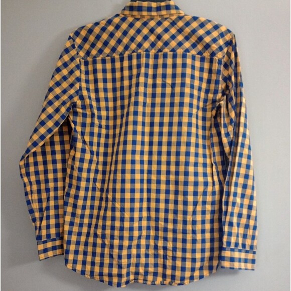 2 Button Up Shirts Long Sleeve Short Sleeve Size 14-16 - Picture 2 of 13